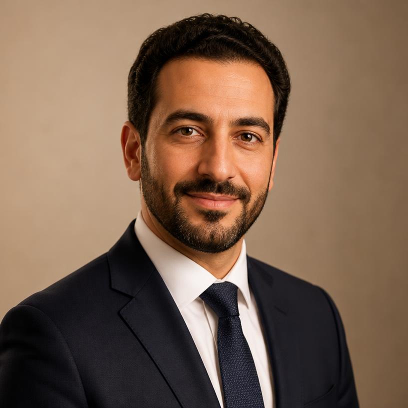 Portrait of Omar Haddad, a civil engineer who moved to Australia
